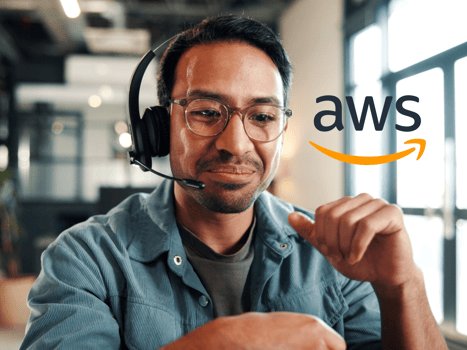 AWS Contact Centre with logo Narrow