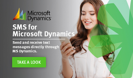 Send and receive text messages directly through MS Dynamics - Take a Look